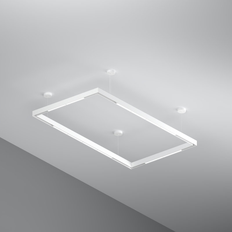 12 - Light LED Square/Rectangle Pendant