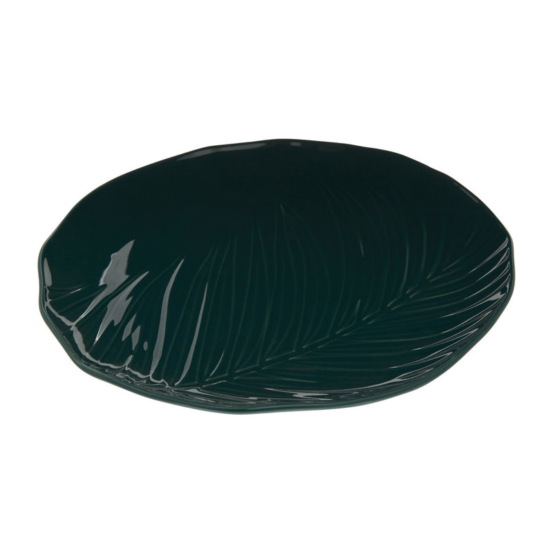 Shady Dark Green Dinner Plate