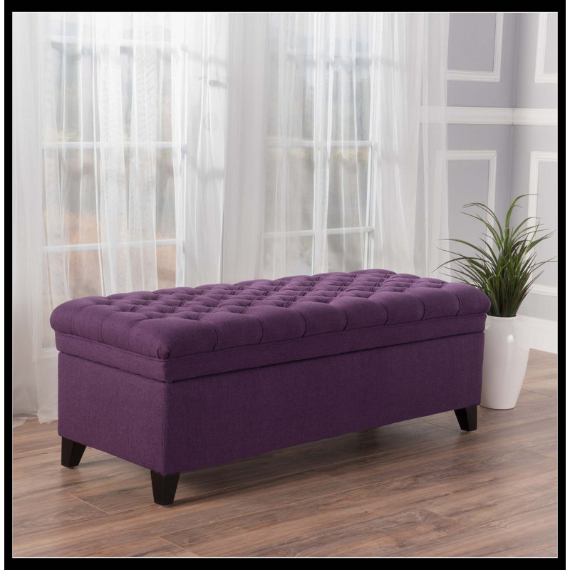 Juliana Storage Ottoman, Purple