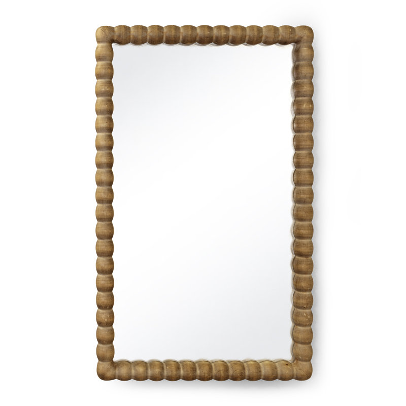Perennial Rectangle Solid Wood Wall Mirror
