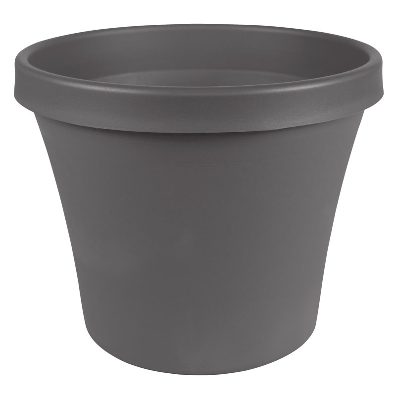 Terra Traditional Plastic Indoor/Outdoor Pot Planter, 17" H x 20.5" W x 20.5" D, Navy