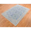 Tapis bleu cassé tissé à la main 5 pi 10 po x 8 pi 9 po Pomegranate