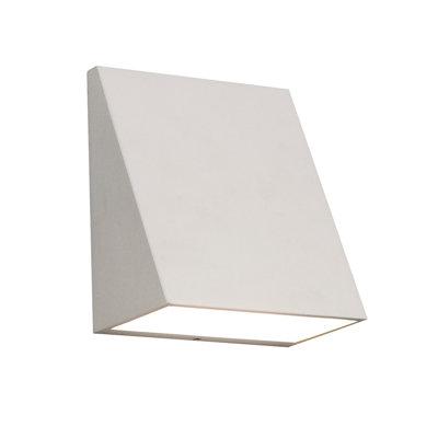 Plafonnier encastré d'extérieur en verre givré à DEL H 5,98 po Keri