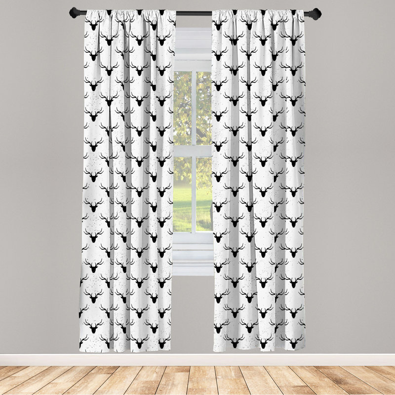Ambesonne Room Darkening Sliding Panel Pair, 28" x 95"