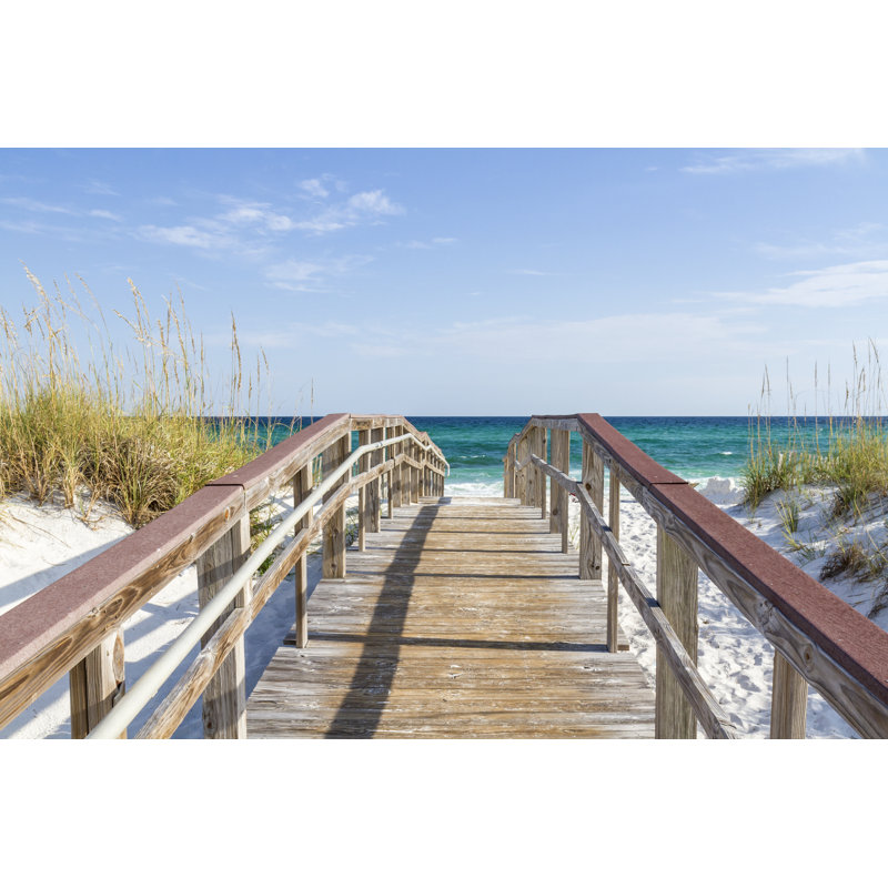 Boardwalk To The Turqouise Gulf by Lightphoto - Wrapped Canvas Print, 30.48cm H x 45.72cm W