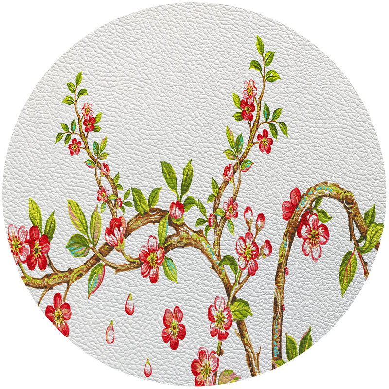 Napperon Cherry Blossom, Rouge
