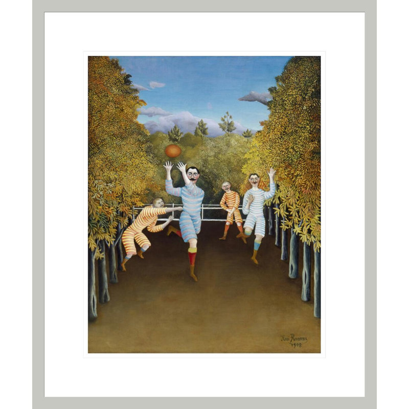 Les joueurs de football par Henri Rousseau - Impression numérique sur toile, 21.08" H x 17.75" W