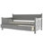 Daybed With 2 Large Drawers, X-Shaped Frame, Modern And Rustic Casual Style Daybed-1956994500