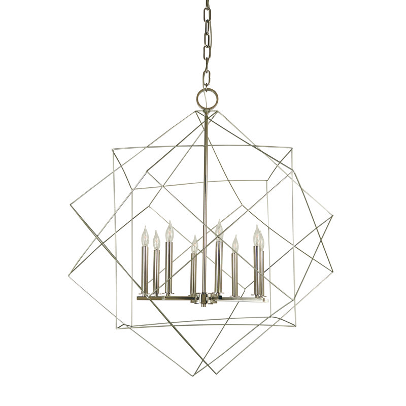 Cama 8 - Light Globe Chandelier, Mahogany Bronze