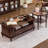 French-style solid wood coffee table