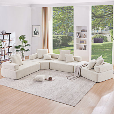 Modular Sectional Sofa Convertible Compressed Couch