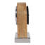 Horloge décorative en bois de manguier avec base en métal pour le style de bureau