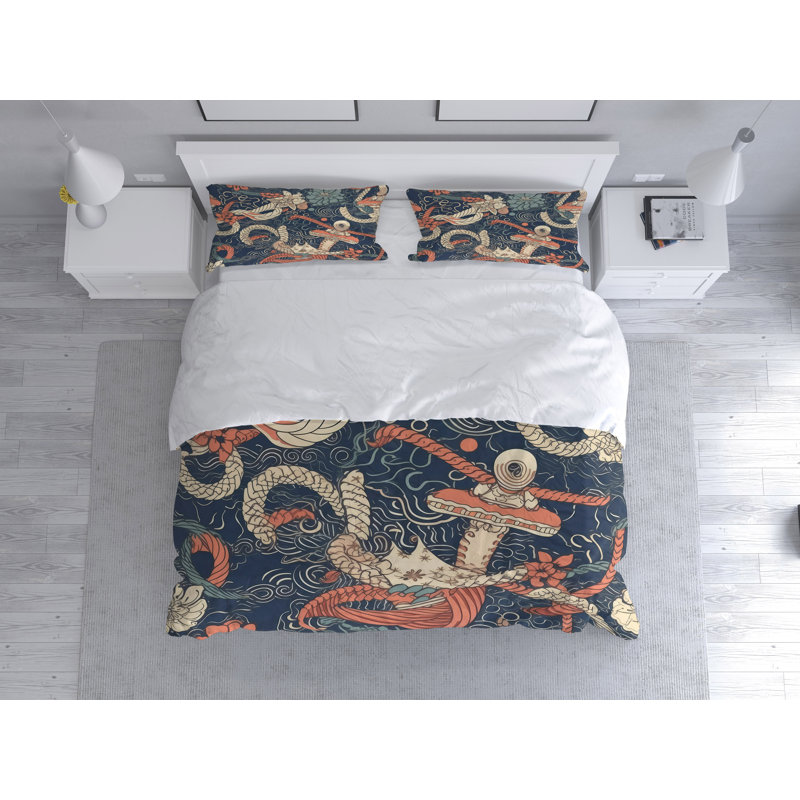 Abstract Duvet Cover, King Duvet Cover + 2 King Shams