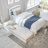 Elliana Solid Wood Platform Bed with Trundle-81971002-81971004