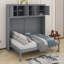 Lit escamotable double avec armoires supérieures-1845737822-1845737823