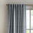 Herringbone Backtab Light Filtering Dusty Indigo Curtain Panel Pair (Set of 2)