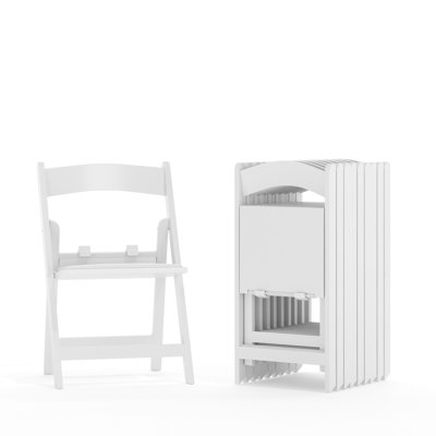 Hao Kids Resin Folding Chair with Vinyl Padded Seat
