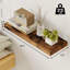 Ensemble de 6 tablettes flottantes de 15,8 pouces, tablettes murales en panneau de fibres à densité moyenne à grain de bois avec supports cachés, étagères rustiques de ferme pour décor de cuisine de chambre à coucher de salle de bain