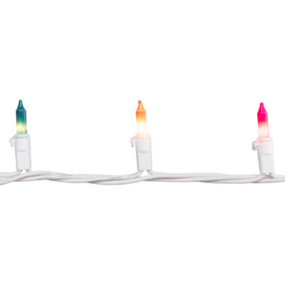 100-Count Mini Christmas Light - White Wire