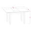 Ensemble de salle à manger 3 pièces pour petits espaces comprenant une table rectangulaire avec rallonge papillon et 2 chaises en bois, 91 x 137 cm, brun selle-412402014-407576209