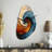 Collaged Spiral - Fall Shape Unique Abstract Spirals Wall Clock-104237951