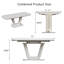 62,99-78,74 po, table de salle à manger extensible de style industriel moderne avec pieds en forme de U, table de salle à manger