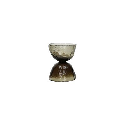 Alexes Vase Hurricane Glass Green Dia 4.7"