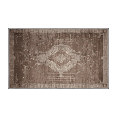 Machine Washable Gray Area Rug