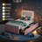 Twin XL LED Upholstered Bed Frame with 2 Storage Drawers, MDF & Fabric-461545471-461545456