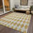 Fayme Washable Geometric Indoor / Outdoor Rug-1241044326