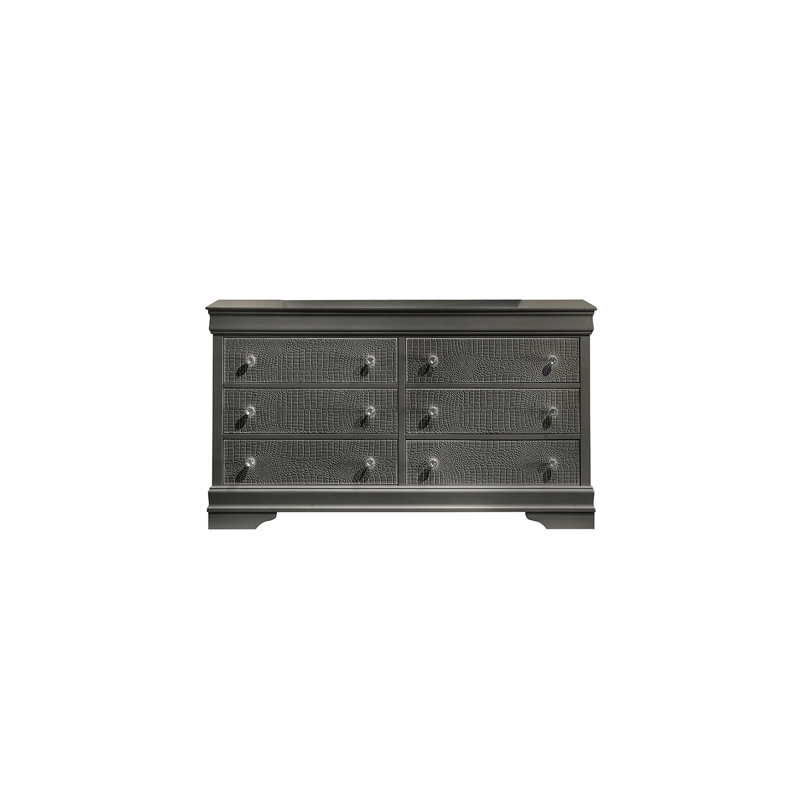 Mylhana 6 - Drawer Dresser, Gray