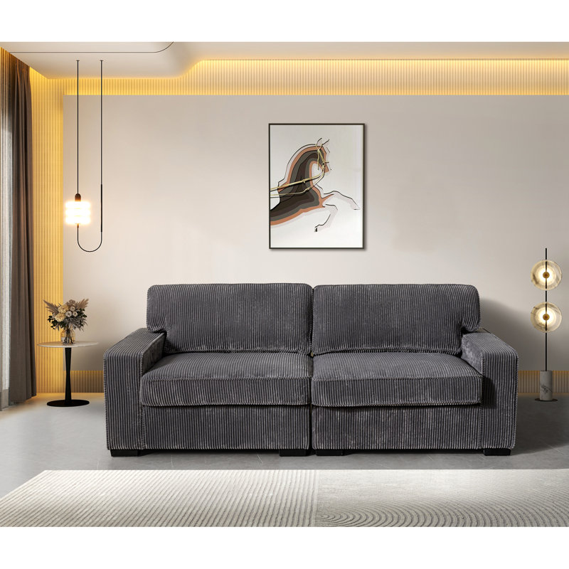 35.07 " Velvet Loveseat