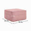 Repose-pieds Martha Velours côtelé - Rose-1209967405