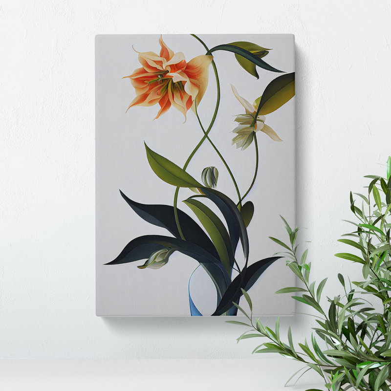 Flower Portrait No.2 - Wrapped Canvas Print, 50cm H x 35cm W x 3cm D