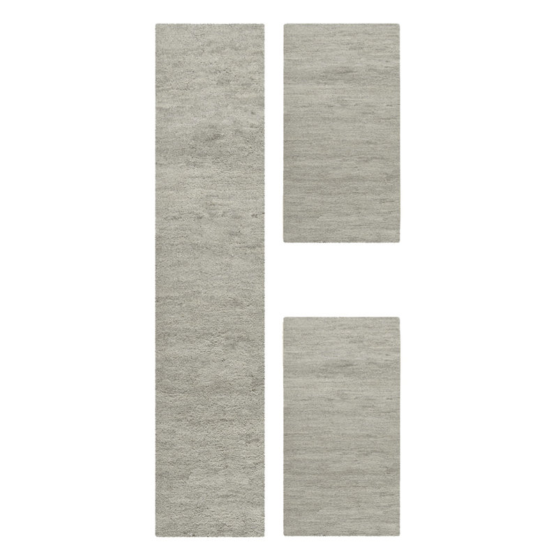 Hand Knotted Wool Sand Indoor Rug, Runner 70 x 620cm