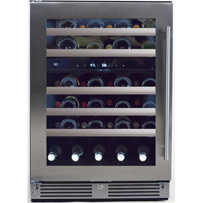 XO Appliance 24'' 46 Bottle Dual Zone Wine Refrigerator -  XOU24WDZGSL