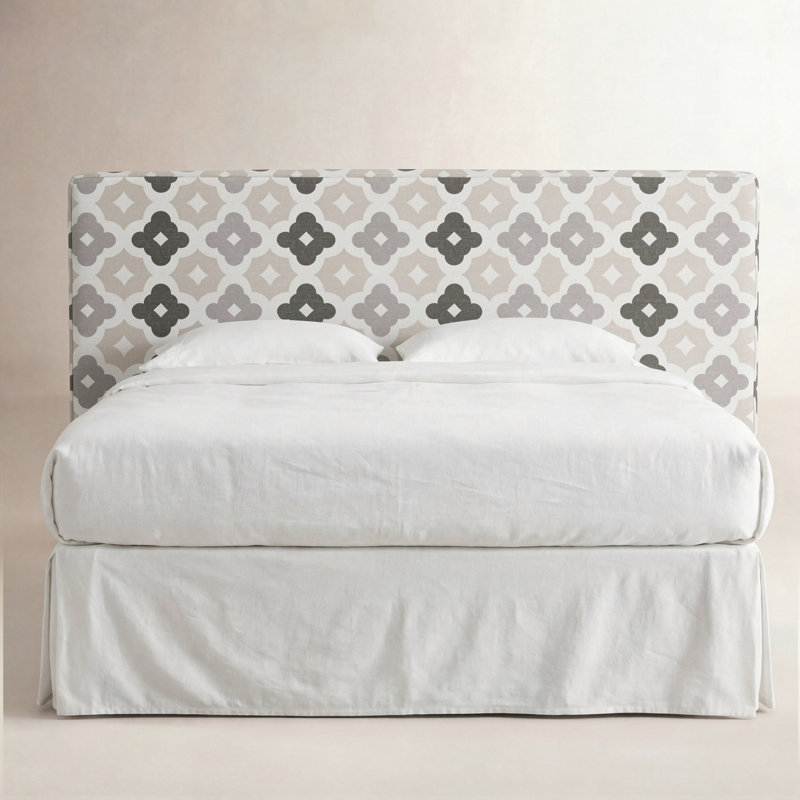 Marquise Upholstered Headboard, Queen, Sintra Taupe