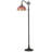 64.56" Tiffany Arc Floor Lamp, Handcrafted Stained Glass with Gooseneck Adjustable Head & Bulb