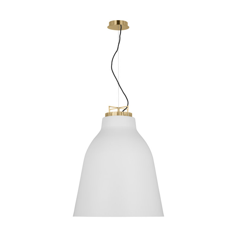 Forge 1 - Light LED Pendant, Matte White, 31.9" H x 26" W x 26" D