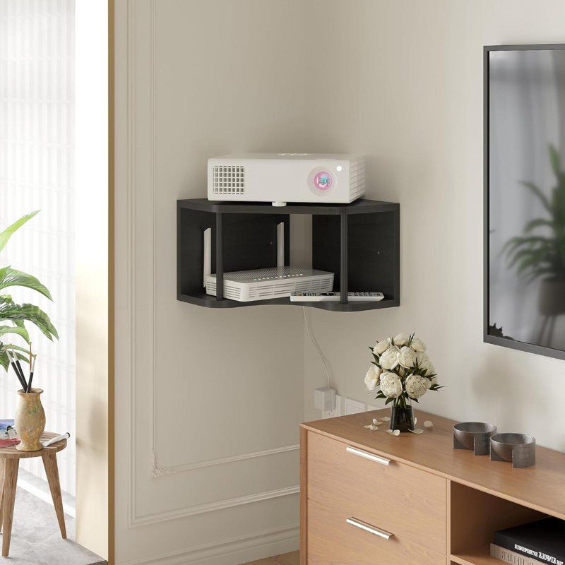 Helny Corner Shelf, Black