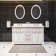 Goyette Three Posts™ 60" Double Bathroom Vanity Set with Mirror
