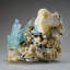 Aquamarine, Schorl And Quartz On Albite From Dassu, Braldu Valley, Baltistan, Gilgit-Baltistan, Pakistan