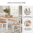 Malkin Dining Table With 4 Chairs And Bench, Set Of 6-111275602-99374590