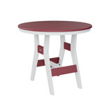 Berlin Gardens Harbor Regular Top With White Base Round Bar Table