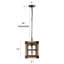 Luminaire suspendu 1 lumière DEL avec détails