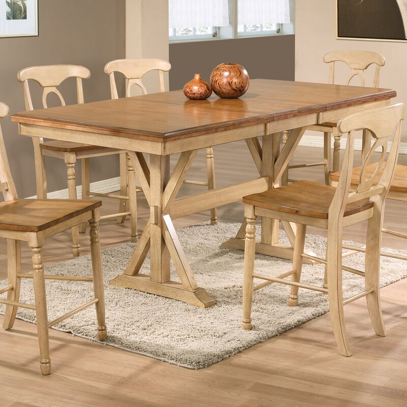 Three Posts™ Courtdale Extendable Solid Wood Dining Table & Reviews ...