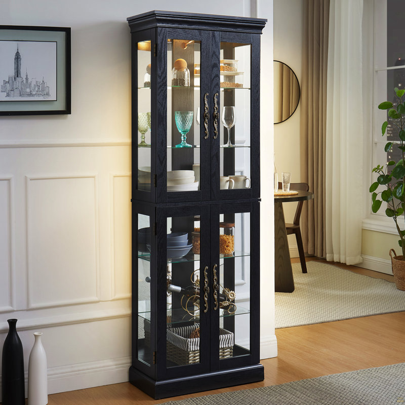 Vitrine lumineuse vitrée