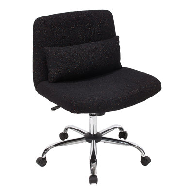 Velvet Criss Cross Office Chair with Wheels
