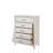 Zahir Wooden Chest with 5 Drawers & Silver Trim-989201853