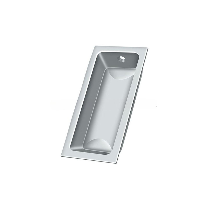 Flush Cup / Bin Pull, Polished Chrome